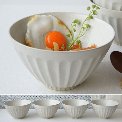 (LH3597) 우동기(4P세트-로터스)-면기-볼-비빔밥그릇